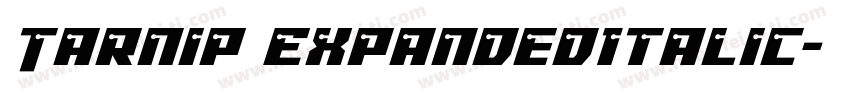 Tarnip ExpandedItalic字体转换